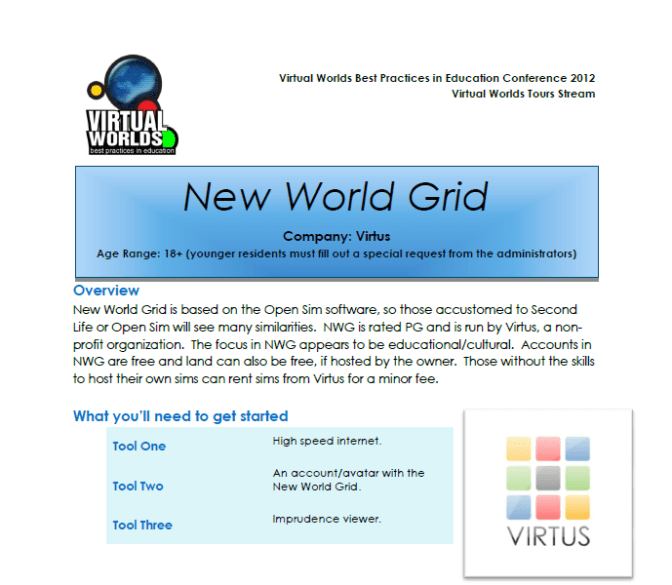 New World Grid Guide front page image