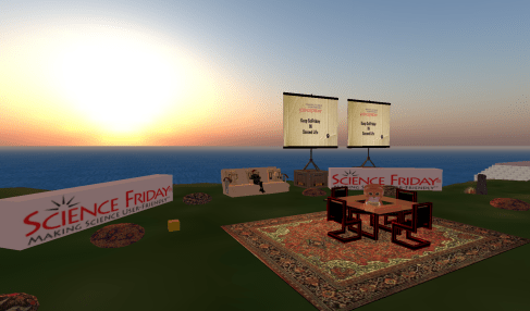 Science Friday area of Second Life Image