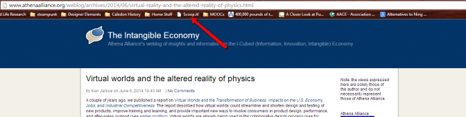 Scoop.it Bookmarklet Example
